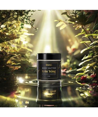 KXNG Cosmetics Body Butter - Organic Moisturizer for Men | Raw Shea Cocoa & Mango Butters | All Skin Types | Dry Skin Relief - Buy Online on GoSupps.com