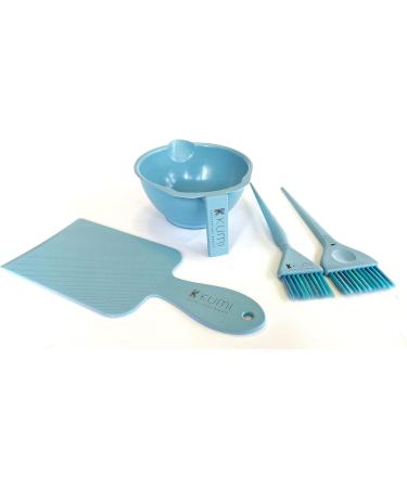 Kumi Professional Wheat Eco-Friendly Blue 4 Piece Tint/hair dye Set - This hair dye bowl and brush kit is ideal for professional or home use. Ideal home hair dye kit. - Buy Online on GoSupps.com