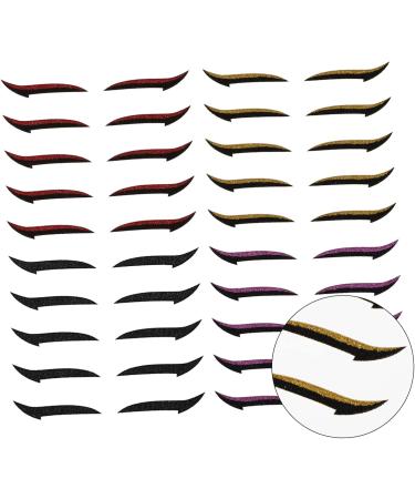 Mikinona Double Sided Eyelid 60 pairs Personalized Eyelid Reusable Charming Eyeliner Double Stickers Tapes Strips 14X10X0.5cmx3pcs Assorted Colorx3pcs - Buy Online on GoSupps.com