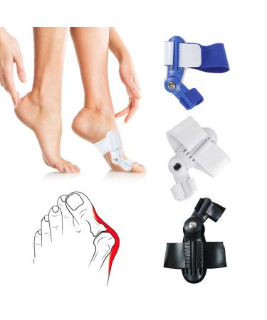 Aoyuexi Male & Female Bunion Corrector Toe Corrector Thumb Valgus Corrector Big Foot Valgus Correction Belt Sports Thumb Valgus Corrector (Universal Day & Night) (White c)