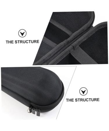 Beavorty Razor Storage Bag - Travel Hard Box for Electric Trimmers & Hairdressing Scissors | Universal Fit Black 17.5x7x7cm - Buy Online on GoSupps.com
