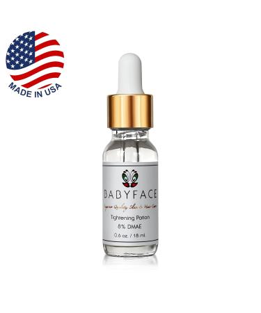 Babyface Instant Tightening Serum - Extra Strength 8% DMAE for Maximum Tightening, Pore Refining, Face Firming, Anti-Aging. Lifts, Smoothes, Resurfaces Dull Skin (0.6 oz) 0.6 Ounce (Pack of 1) - Buy Online on GoSupps.com