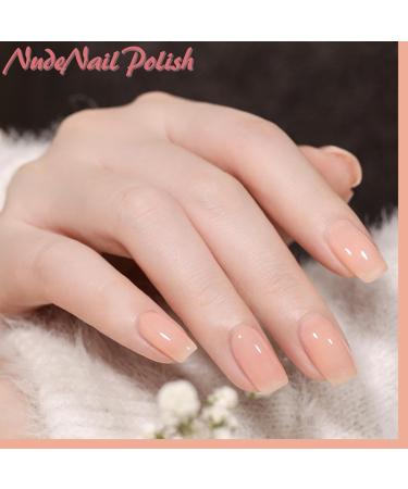 TBeautfave Nude Nail Polish Quick Dry Peel off Nail Polish Long Lasting Nail Varnish Breathable Natural Nail Polish Water Based No Need Cure Nail Varnish Gel Polish Home Nail Art 11JadeKhaki - Buy Online on GoSupps.com