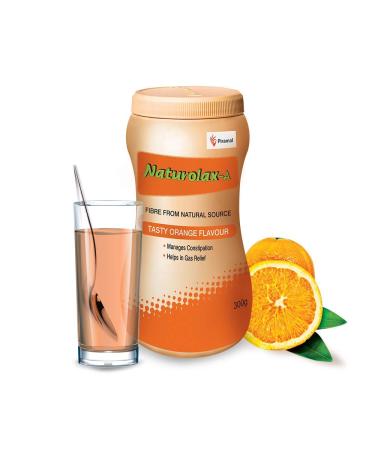 Naturolax Isabgol Powder Psyllium Husk Natural Fibre Tasty Orange Flavour 300g 10.58oz