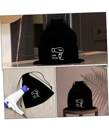 PLAFOPE Flannel Hair Dryer Bag Blow Dryer Hair Dryer Organizer Makeup Brush Bag Travel Beam Port Hair Curler - Buy Online on GoSupps.com
