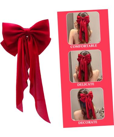 Beavorty Satin Ribbon Hairpin Hair Barrettes Hair Pin Hair Ribbons Bows for Hair Barrettes for Thick Hair Big Hair Bows Large Hair Bows for Girls Teen Girl Hair Bows Clip Fabric Miss Spring - Buy Online on GoSupps.com