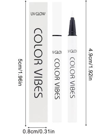 Neon Eyeliner Matte Colored Eyeliners Waterproof Smudge-Proof 8 Colors - Glow in The Dark Eyeliner for Halloween Eye Face Body Paint Makeup Shakven White 1 count (Pack of 1) - Buy Online on GoSupps.com