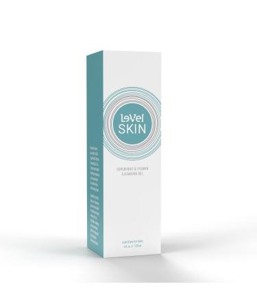 Le-Vel SKIN | 4 Fl. Oz. | Superfruit Vitamin and Cleansing Gel | Dirt Oil and Makeup Remover | Antioxidant Cleanser for Men & Women Hydrating Formula for All Skin Types