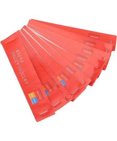 400 Pieces Red Dental Articulation Paper - Double-Sided Bisparate Strips for Contact Point Assessment - International Shipping Available - Buy Online on GoSupps.com