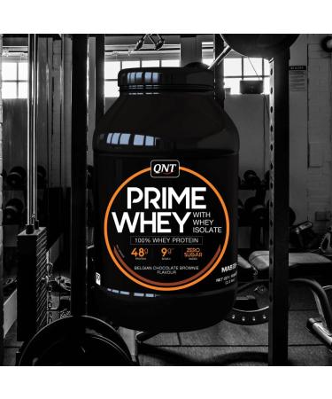 QNT Premium Whey Brownie Belgian Chocolate 79% Whey Protein Contains Whey Isolate Helps Increase Volume and Strength Muscle Rich in BCAA and No Added Sugar 908g 30 Doses - Buy Online on GoSupps.com