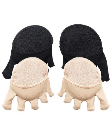 GLEAVI 2 Pairs Full Toe Socks Shoe Pads for Women Shoes Heel Pads for High Heels Metatarsal Foot Pads Forefoot Pads Five Toe Socks for Heels Compact Toe Socks Thin Section Nylon Floor Mat
