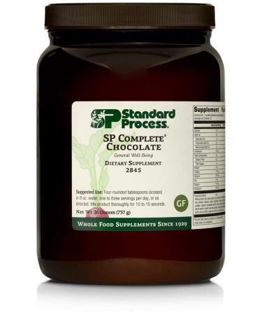 Standard Process SP Complete - Whole Food Immune Support  Liver Support  Antioxidant  and Weight Management with Rice Protein  Grapeseed Extract  and Choline - Vegetarian  Chocolate - 26 Ounce