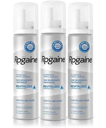Rogaine for Men Hair Regrowth Treatment - 3 Month Supply Foam - Buy Online on GoSupps.com