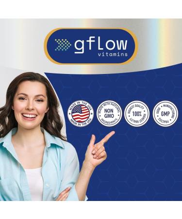 Gflow Potassium Iodide 65mg - Thyroid Support Supplement - 4 Months Supply, 2 Pack - Non-GMO - Made in USA - Exp 03/2029 - Buy Online on GoSupps.com