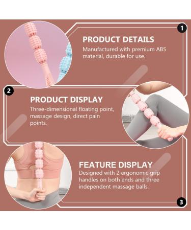Buy Lurrose 3-Piece Four-Wheel Yoga Stick Massage Device for Deep Tissue Relief | Eco-Friendly Shoulder & Neck Roller for Women - International Shipping Available - Buy Online on GoSupps.com