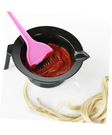 PopetPop Hair Dye Tools Set - 4 Plastic Oil Bowls with Handles for Professional Hair Dyeing - 14x14x6cm Black Fermentation & Application - Buy Online on GoSupps.com