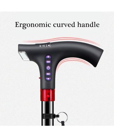 Walkers for Seniors Multi-Function Intelligent Elderly Crutches Walking Cane Stick with LED Light Smart Radio Alarm for Seniors rollator Walker Durable Mobility Aid (Color : A) Interesting - Buy Online on GoSupps.com