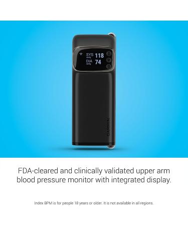 Garmin Index BPM Smart Blood Pressure Monitor - FDA-Cleared Medical Device with Built-in Display - Buy Online on GoSupps.com