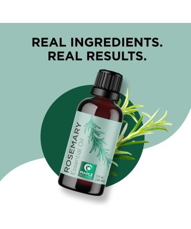 Pure Rosemary Essential Oil for Aromatherapy - Hair, Skin, Nails - 1 Fl Oz - Dry Scalp Treatment - Enhance Shine - Diffuser Oil - Buy Online on GoSupps.com