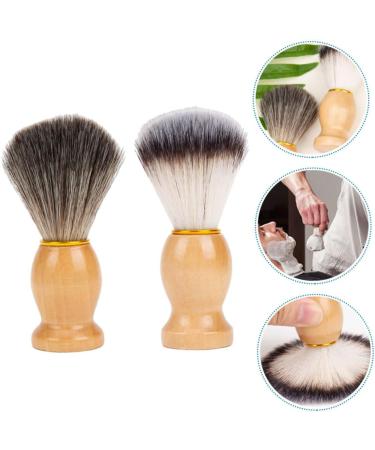 Doitool 2st Professional Shaving Brush Set - Mini Cleaning Brush & Hairdressing Tools for Men | Premium Beard & Soap Razor | Ideal for Salons - Buy Online on GoSupps.com