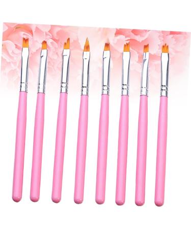 minkissy 2 Sets Detail Drawing Brush Builder Gel for Nails Nail Painting Brush UV Gel Nail Brush Gel Builder for Nails Nail Painting Pen Nail Art Tips Builder Manicure Pink Nail Pen - Buy Online on GoSupps.com