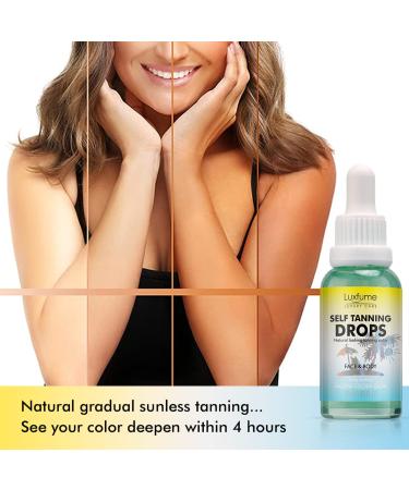 Luxfume Tanning Drops | Vegan Self Tanning Oil for Even Streak-Free Tan - Buy Online on GoSupps.com