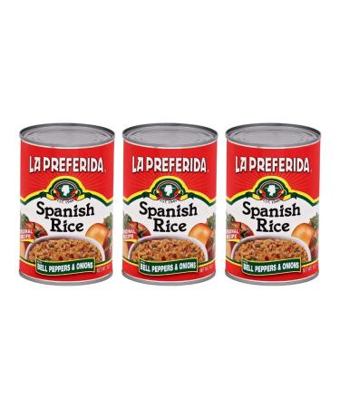 La Preferida Canned Spanish Rice - Quick & Easy, Robust Sauce of Tomatoes, Bell Pepper and Onion. Vegan, Natural ingredients,15 oz (Pack of 6)