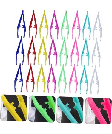 Angoily 24-Piece One-Way Tweezers Set | Eyebrow & Makeup Tweezers | Multi-Color Plastic Beauty Tools & Accessories for Perfect Eyelashes - Buy Online on GoSupps.com
