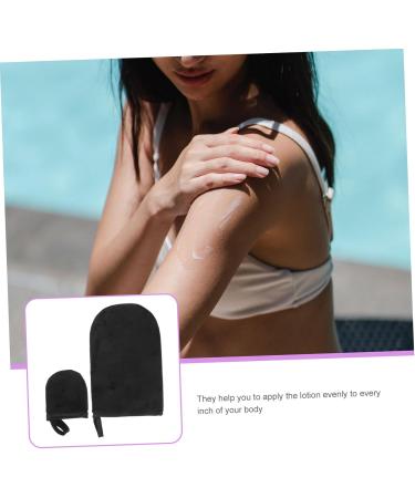 Ipetboom 2 Sets Tanning Gloves Back Lotion Mittens Nail Art Hand Mitt for Tanning Lotion Manicure Protective Gloves Nail Uv Lamp Protection Flocking Nail Supplies - Buy Online on GoSupps.com