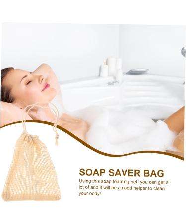Baluue 6pcs Soap Bag Toilet Soap Pouch Exfoliating Soap Pocket Bar Soap Pouch Soap Storage Bag Beige Sisal - Buy Online on GoSupps.com