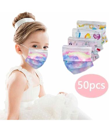 Goddess Accent 50PCS Camouflage Kids Disposable Face_Mask Ply Non-Woven Fabric Breathable Printed Face Balaclava Earloop Protective Face Bandanas for Boys Girls Outdoor School - Buy Online on GoSupps.com