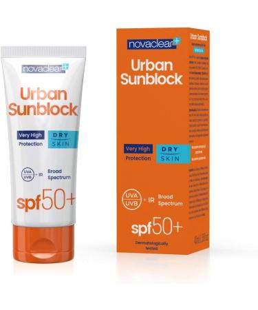 Novaclear SPF 50+ Face Cream for Dry Skin with SPF Sun Burning Cream with Sunscreen 40 ml Cream Against UVA UVB IR Rays High Sun Protection by Equalan Pharma. - Buy Online on GoSupps.com