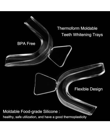 8psc Teeth Whitening Trays Kits Mouth Trays & 2 Tooth Boxes Thermoform Moldable Whitening Teeth Tray Oral Care Thin Moldable Mouth Tray Kit Tools for Whitening - Buy Online on GoSupps.com