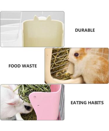 Balacoo 1pc 2 in 1 Grass Stand Hamster Chinchilla Feeder Food Basket Bunny Feeder Rack Manger Pet Ferrets - Buy Online on GoSupps.com