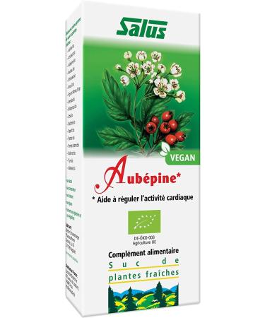 Salus Organic hawthorn Food Supplement with Organic Hawthorn Juice Helps regulate cardiac activity Vegan No Additives 200 ml - Buy Online on GoSupps.com