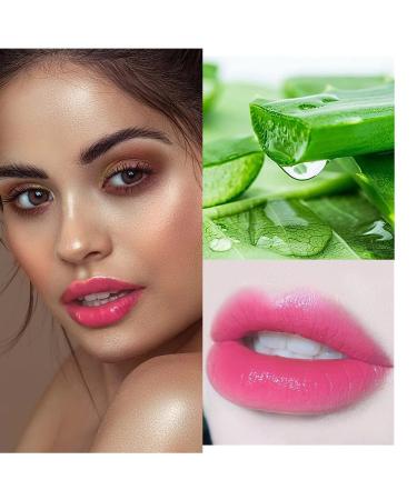Aloe Vera Lipstick - Magic Temperature Color Change Lip Balm | Waterproof & Long Lasting | 24H Original Set (2 Pcs - Buy Online on GoSupps.com