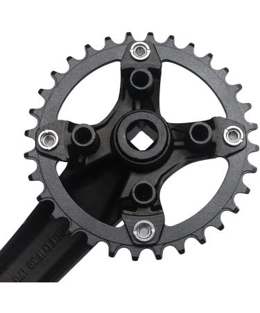 GANOPPER Square Taper Crankset with Black 32T Narrow Wide Chainring - Buy Online on GoSupps.com