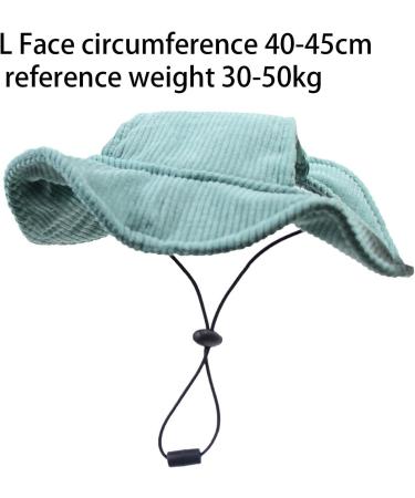 Folpus Outdoor Hat for Dogs - Breathable Summer Cap for Small to Large Breeds - Stylish & Comfortable Pet Sun Hat in L Green - Buy Online on GoSupps.com