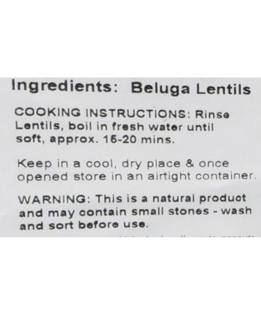Suma Beluga Lentils 3 kg - Premium Quality Bagged Down, Pack of 1 - Buy Online on GoSupps.com