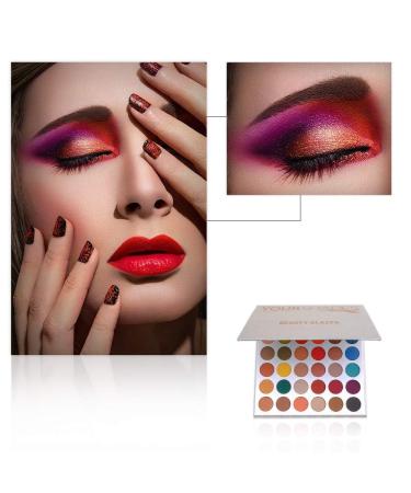 Buy Beauty Glazed 36 Colors Eyeshadow Palette - Professional Matte & Shimmer Makeup for Stunning Looks - Buy Online on GoSupps.com