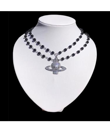 Oralgos Adjustable Skull Trailer Necklace | Stylish Planetary Design | Comfortable Alloy & Pearl Jewelry - Buy Online on GoSupps.com