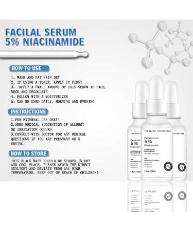 Buy Niacinamide Serum for Face - 5% Niacinamide Hyaluronic Acid & Peppermint - Anti-Aging Hydrating Moisturizing - 1oz | Worldwide Shipping - Buy Online on GoSupps.com