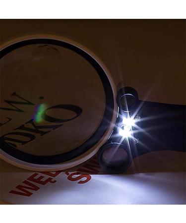 Handheld 3 in 1 Four Multiples Reading with Led Fake Magnifying Glass for Reading Crafts Repair Magnifier Lofty Ambition - Buy Online on GoSupps.com