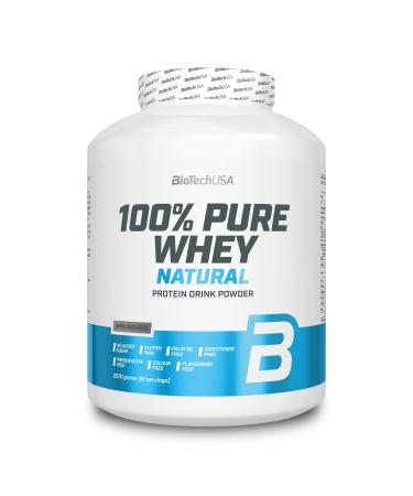 Biotechusa 100% pure whey |Protein powder with BCAA and glutamine |Gluten -free palm oil -free |21g protein per portion 2.27 kg tastelessly tasteless 2.27 kg (1 Pack)