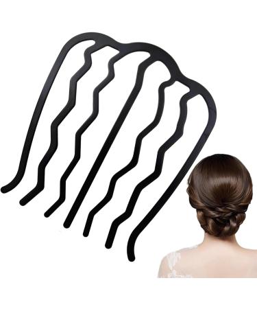 1Pc Hair Comb - U Shaped Fine Hair Side Combs French Twist Hair Combs | Unique Women Bridal Hair Side Combs Multipurpose Hairstyling Tools Vintage Metal Hair Combs for Wedding Casual - Buy Online on GoSupps.com