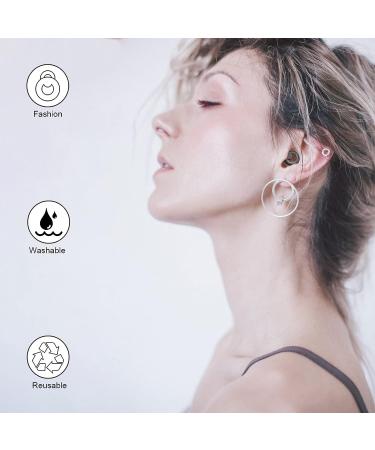 Jayine Noise Cancelling Ear Plugs for Sleep, Concerts, Work -30dB Silicone Earplugs with 8 Size Eartips & Small Box - Dark Gray + Black - Buy Online on GoSupps.com