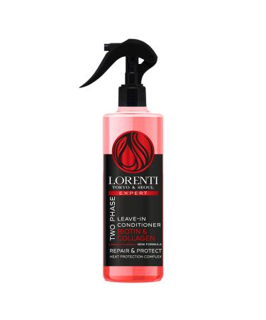 LORENTI TOKYO & SEOUL Nourishing Conditioner Spray | Repairs Protects and Volumizes Hair | Anti-Frizz Deep Conditioner For Hair (Biotin & Collagen)