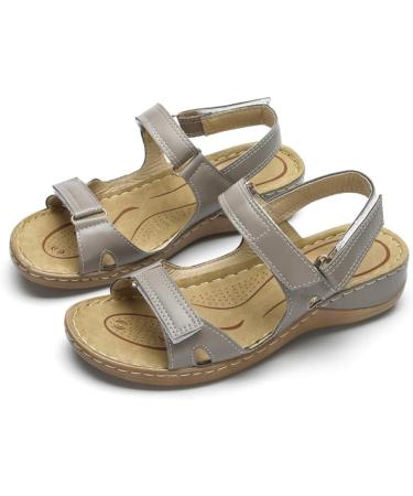 Shop Creev Women's High-Quality Orthopedic Open Toe House Shoes | Breathable Non-Slip Flip-Flops | Summer Beach Footwear (Gray 35/39 EU) - International Shipping Available - Buy Online on GoSupps.com