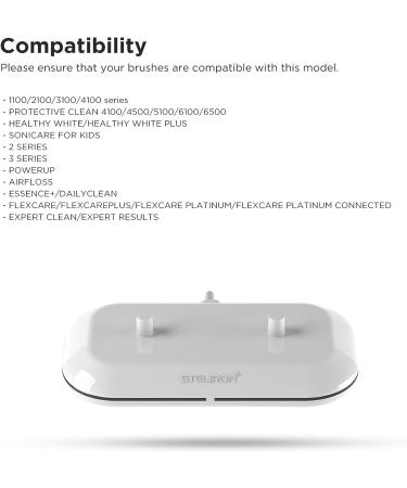 Galvanox Dual Toothbrush Charger for Philips Sonicare Electric Toothbrushes - Replacement for HX6100 - Waterproof Charging Base - Compatible with Protective Clean 4100, 6100, Kids Models & More - Buy Online on GoSupps.com