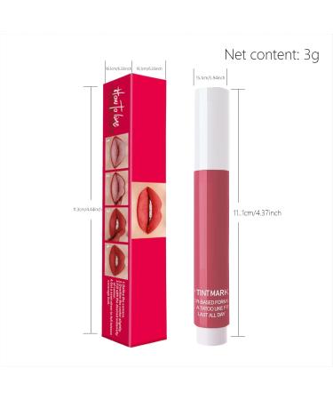 Lip Stain Marker - Liquid Lip Stain Waterproof Lip Pencil | Moisturizing Lip Stain Precise Pen-Shaped Stain Stain-Proof Color for Women - Buy Online on GoSupps.com